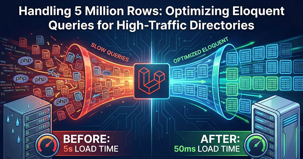 Handling 5 Million Rows: Optimizing Eloquent Queries for High-Traffic Directories